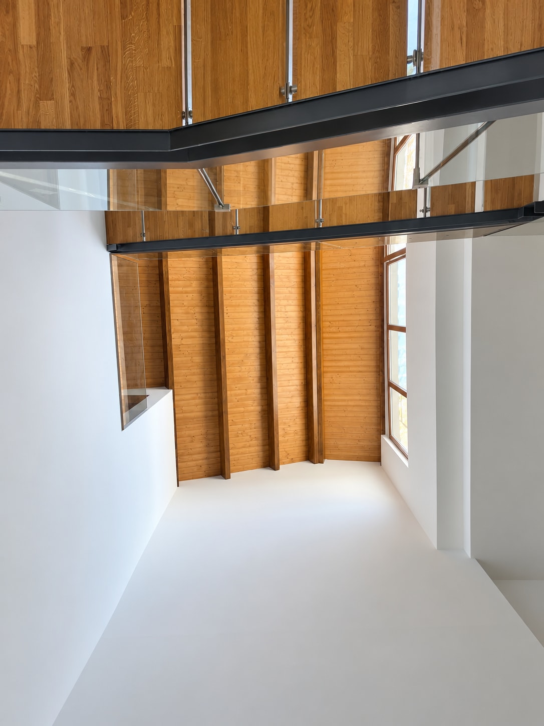 Natural light entering the stairwell